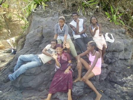 Comme vous pouvez ne pas le voir, on regarde les b�teaux qui passent sur le lagon